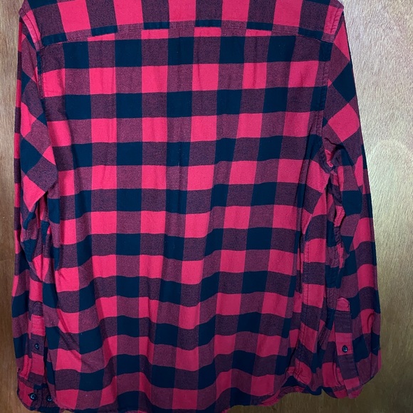 Medium Red & Black Checkered Button Down - Picture 3 of 3